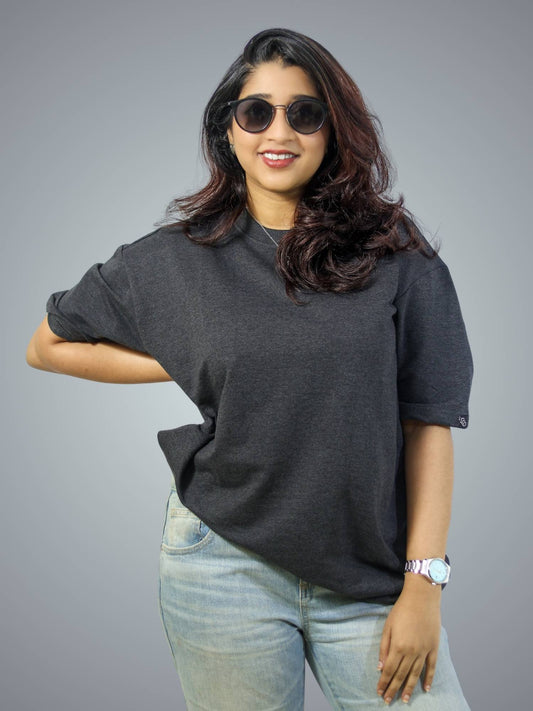 Charcoal Oversized T-Shirt For Women