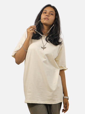 Off White Oversized T-Shirt For Women