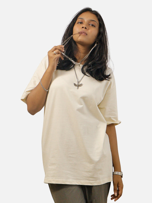 Off White Oversized T-Shirt For Women