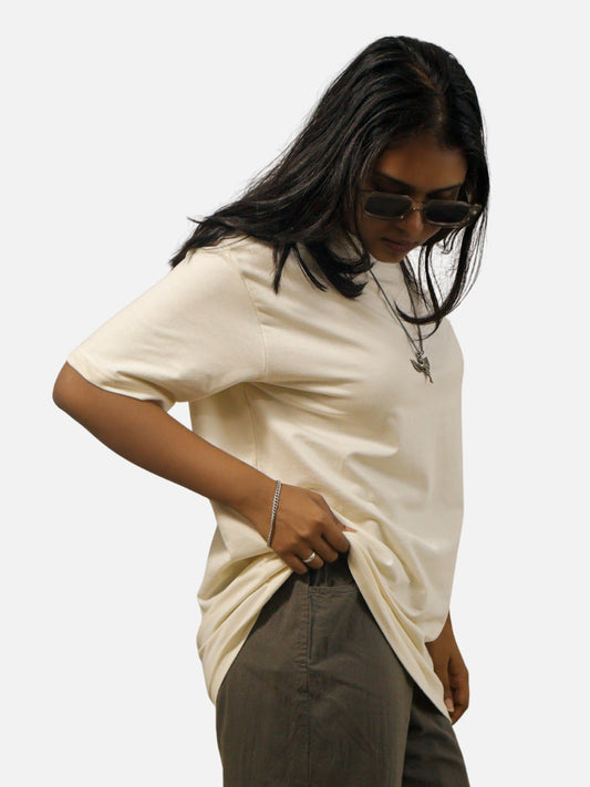 Off White Oversized T-Shirt For Women