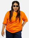 Orange Oversized T-Shirt For Women
