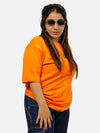 Orange Oversized T-Shirt For Women