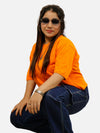 Orange Oversized T-Shirt For Women
