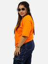 Orange Oversized T-Shirt For Women