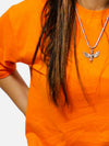 Orange Oversized T-Shirt For Women