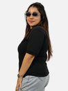 Black Polo T-Shirt For Women