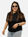 Black Polo T-Shirt For Women