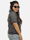 Charcoal Polo T-Shirt For Women