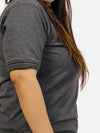 Charcoal Polo T-Shirt For Women
