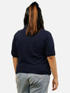 Navy Blue Polo T-Shirt For Women