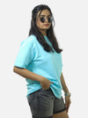 Sky Blue Oversized T-Shirt For Women
