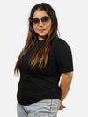 Black Regular Fit T-Shirt For Women