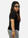 Black Regular Fit T-Shirt For Women