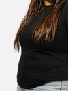 Black Regular Fit T-Shirt For Women