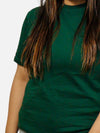 Bottle Green Regular Fit T-Shirt For Women