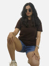 Brown Regular Fit T-Shirt For Women