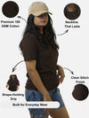 Brown Regular Fit T-Shirt For Women