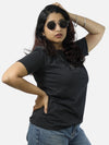Charcoal Regular Fit T-Shirt For Women