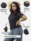 Charcoal Regular Fit T-Shirt For Women