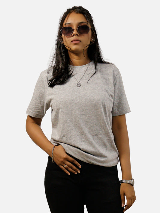 Grey Regular Fit T-Shirt For Women
