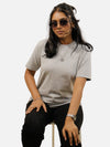 Grey Regular Fit T-Shirt For Women