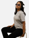 Grey Regular Fit T-Shirt For Women