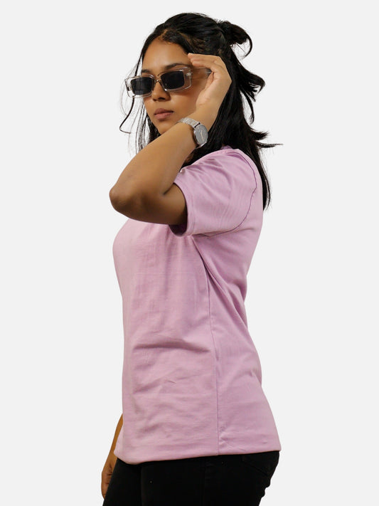 Lavender Regular Fit T-Shirt For Women