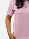Lavender Regular Fit T-Shirt For Women