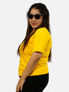 Mustard Yellow Regular Fit T-Shirt For Women
