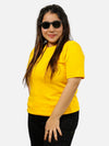 Mustard Yellow Regular Fit T-Shirt For Women