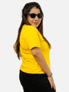 Mustard Yellow Regular Fit T-Shirt For Women