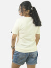 Off White Regular Fit T-Shirt For Women