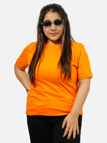 Orange Regular Fit T-Shirt For Women