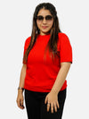 Red Regular Fit T-Shirt For Women
