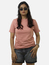 Peach Regular Fit T-Shirt For Women