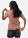 Peach Regular Fit T-Shirt For Women