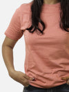 Peach Regular Fit T-Shirt For Women
