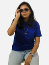Royal Blue Regular Fit T-Shirt For Women
