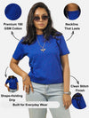 Royal Blue Regular Fit T-Shirt For Women