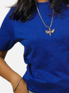 Royal Blue Regular Fit T-Shirt For Women
