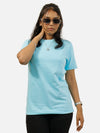 Sky Blue Regular Fit T-Shirt For Women