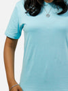 Sky Blue Regular Fit T-Shirt For Women