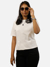 White Regular Fit T-Shirt For Women