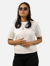 White Regular Fit T-Shirt For Women