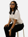 White Regular Fit T-Shirt For Women
