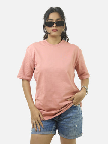 Peach Oversized T-Shirt For Women