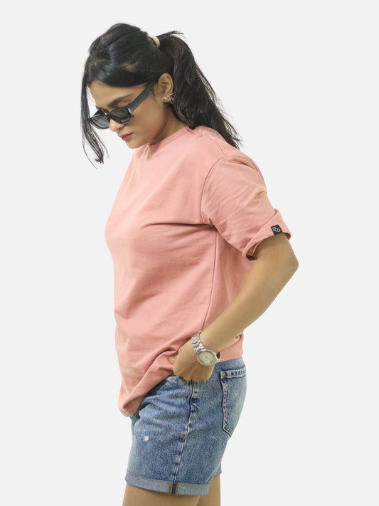 Peach Oversized T-Shirt For Women