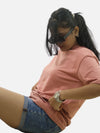 Peach Oversized T-Shirt For Women