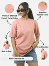 Peach Oversized T-Shirt For Women