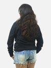 Black Regular Fit Sweatshirt For Women